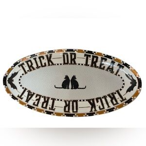 ❤️ ANTHROPOLOGIE BISTRO TILE HALLOWEEN SERVING PLATTER NEW